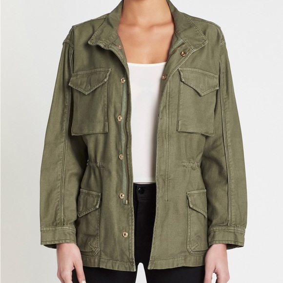 FRAME DENIM Olive Green Service Jacket - Picture 1 of 8